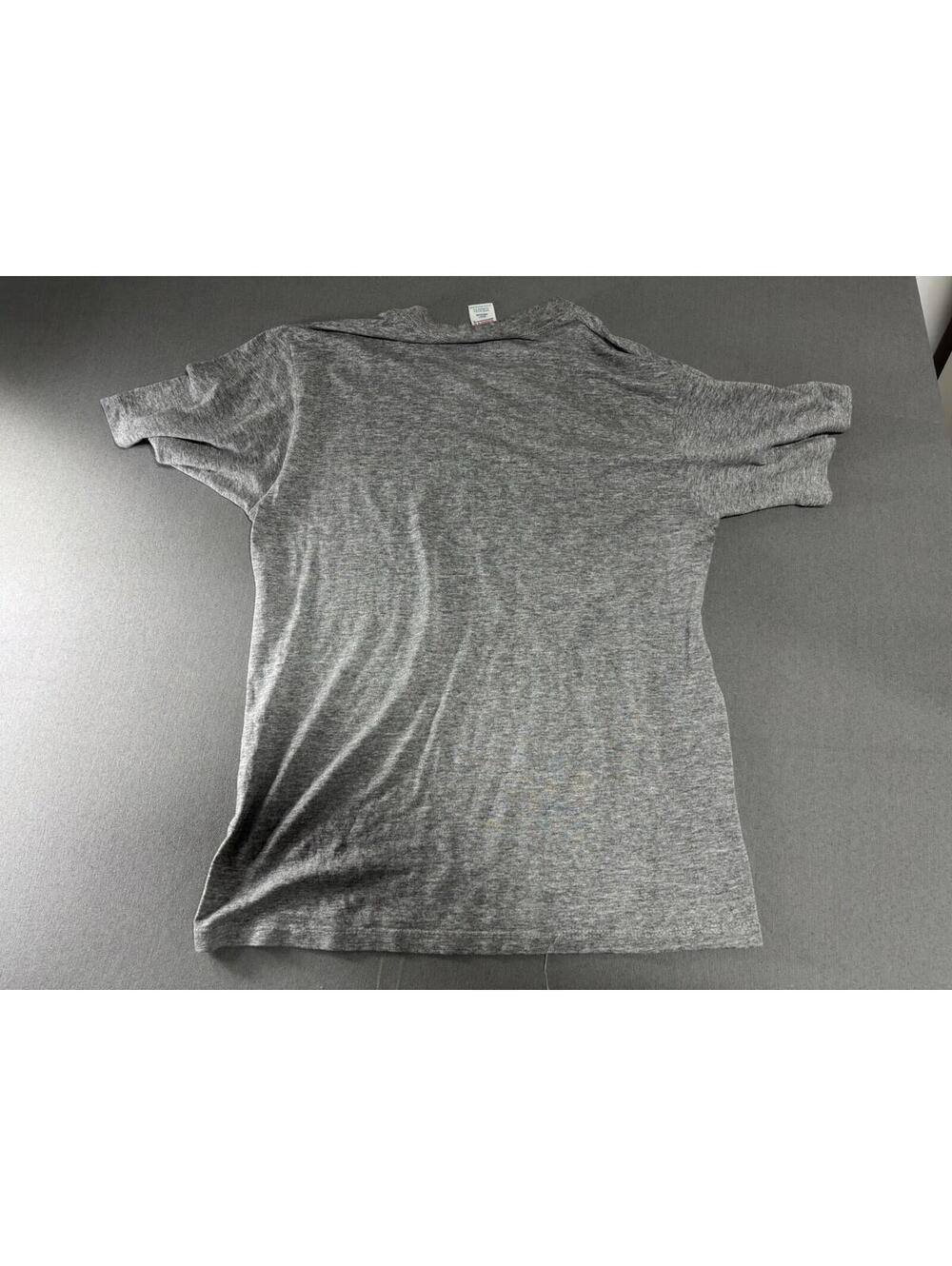 Vintage Military USMC Marine Corps Made In USA T-Shirt Size Medium Gray Black - Picture 9 of 14